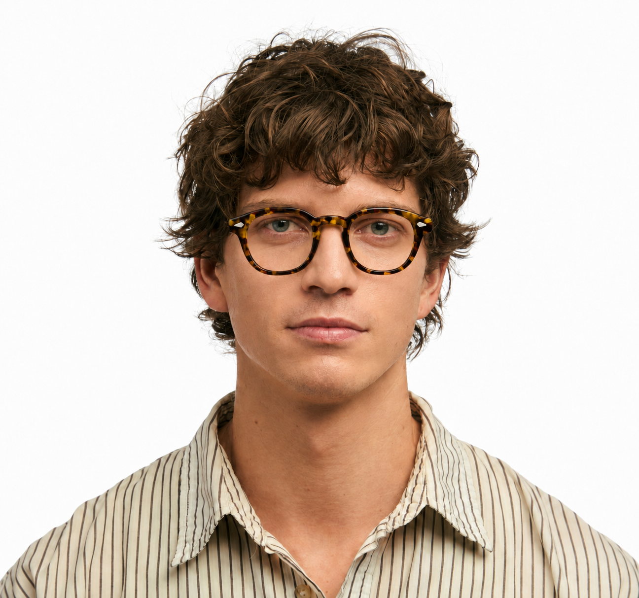 vintage round eyeglasses men clear lens