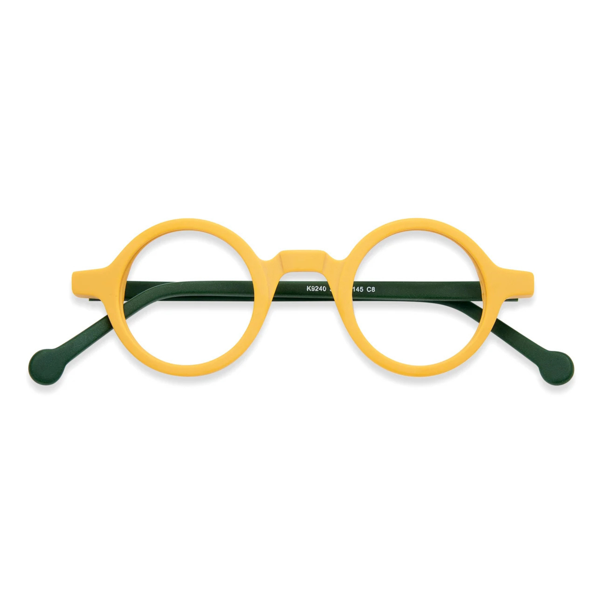 vintage round eyeglasses with thick frame acetate