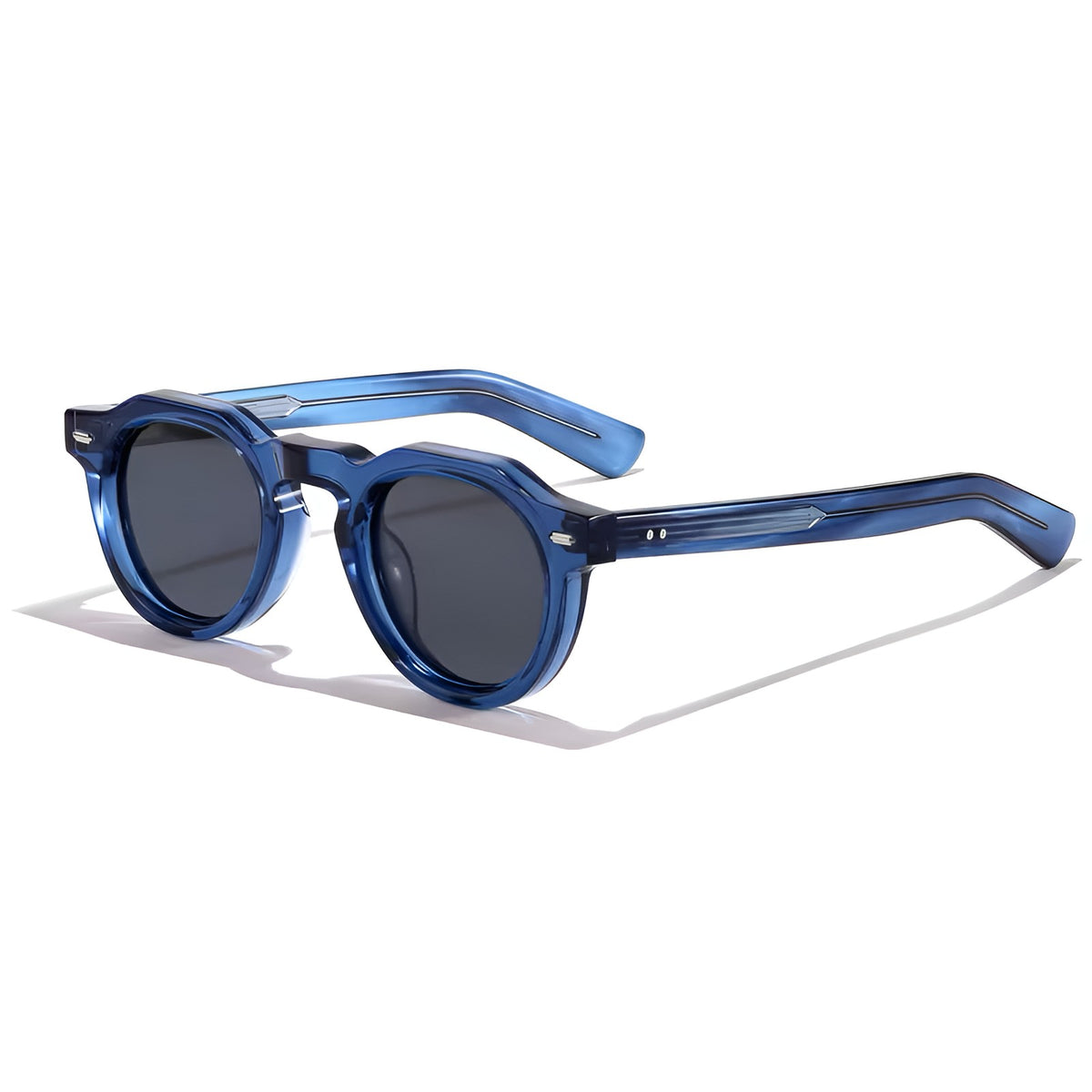 vintage round sunglasses small frame acetate sun glasses men women
